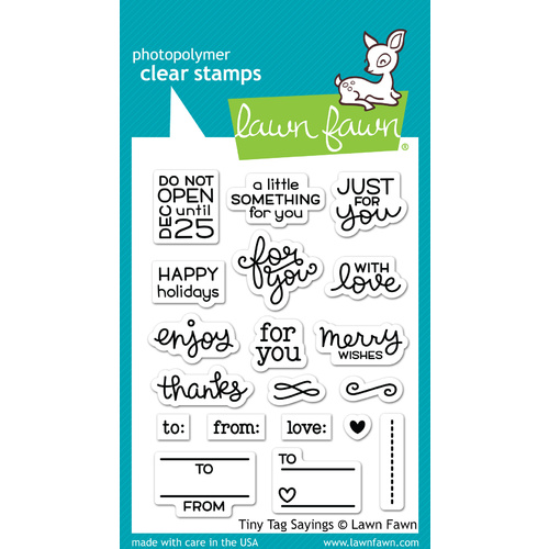 Lawn Fawn Stamps Tiny Tag Sayings LF1222 