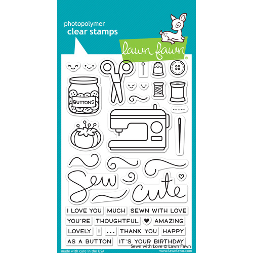Lawn Fawn Stamps Sewn with Love LF1309 