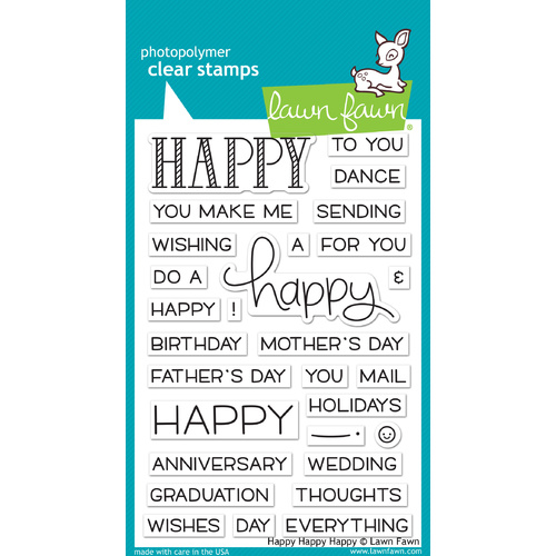 Lawn Fawn Stamps Happy Happy Happy LF1334 