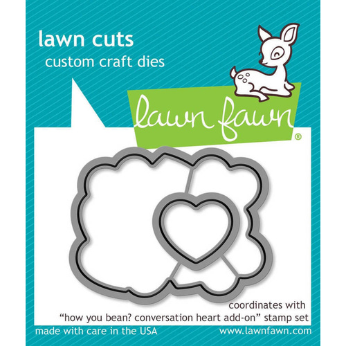 Lawn Fawn Cuts How You Bean? Conversation Heart Add-Ons Dies LF1554