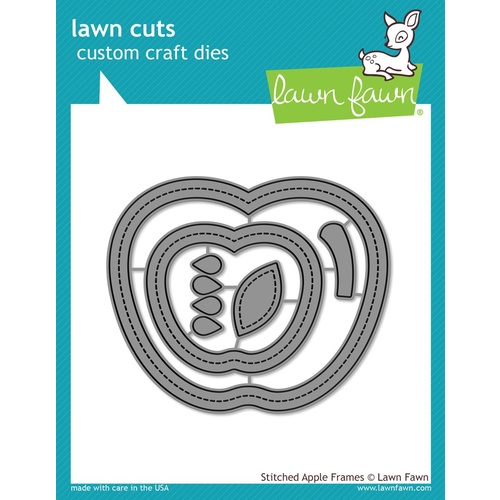 Lawn Fawn Cuts Stitched Apple Frames Die LF1796