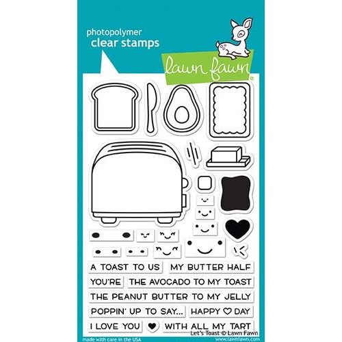 Lawn Fawn Stamps Let's Toast LF1820