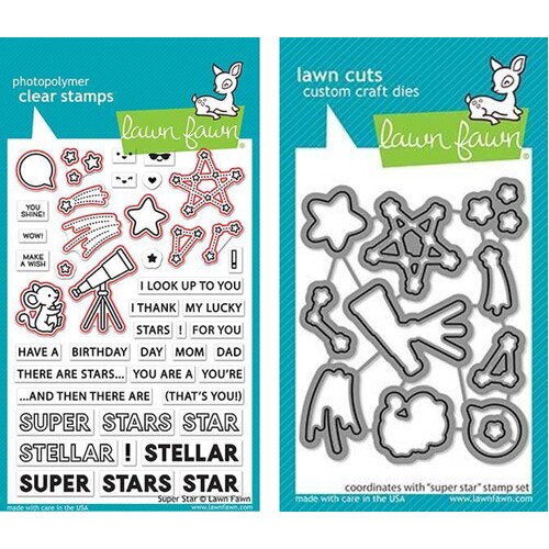 Lawn Fawn Super Star Stamp+Die Bundle