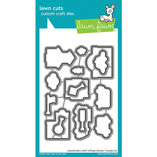 Lawn Fawn Cuts Village Heroes Dies LF2328