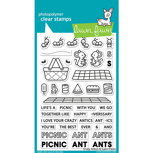 Lawn Fawn Stamps Crazy Antics LF2336
