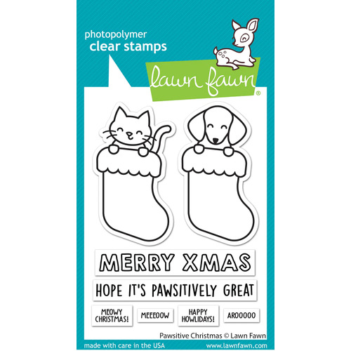 Lawn Fawn - Stamps - Pawsitive Christmas - LF2983
