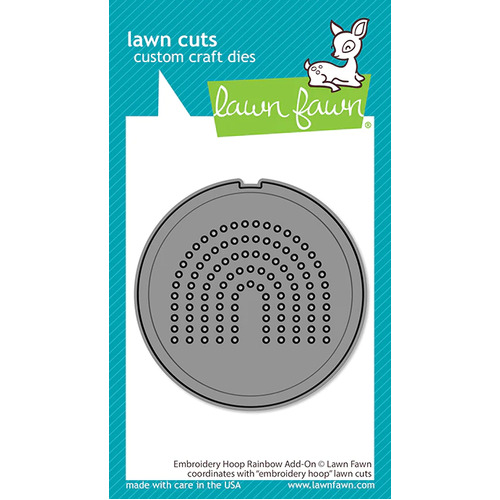 Lawn Fawn - Lawn Cuts - Embroidery Hoop Rainbow Add-On Die - LF3094