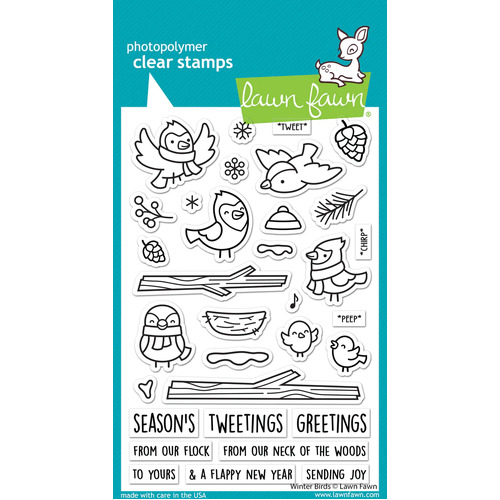 Lawn Fawn - Stamps - Winter Birds - LF3225