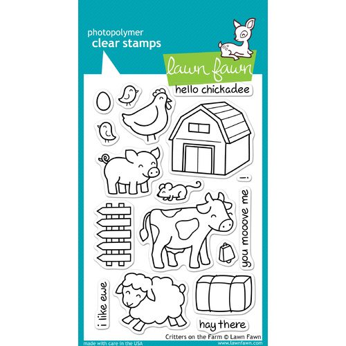 Lawn Fawn Stamps Critters on the Farm LF355 