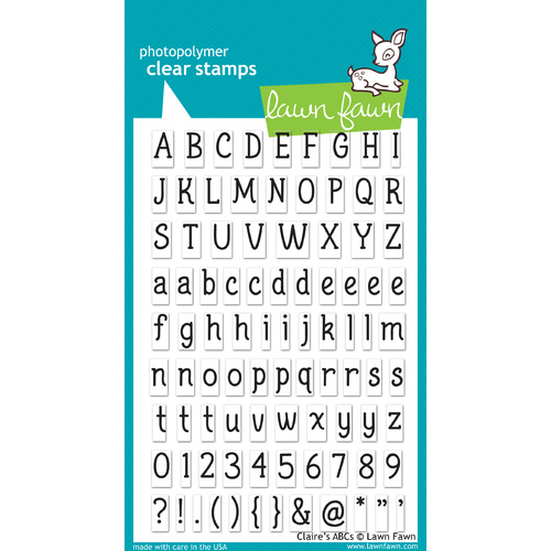Lawn Fawn Stamps Claire's ABCs LF381 