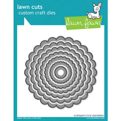 Lawn Fawn Cuts Scalloped Circle Stackables Dies LF523 