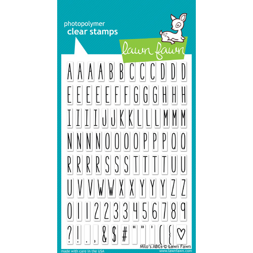 Lawn Fawn Stamps Milo's ABCs LF559 