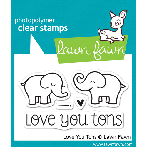 Lawn Fawn Stamps Love You Tons LF598 