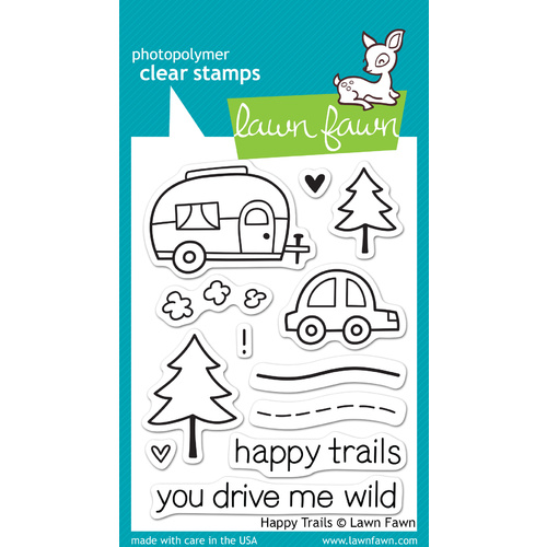 Lawn Fawn Stamps Happy Trails LF601 