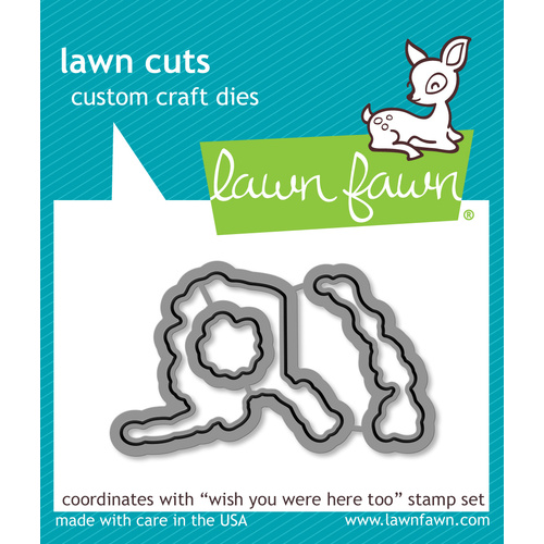 Lawn Fawn Cuts Wish You Were Here Too LF679 