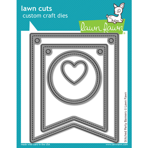Lawn Fawn Cuts Stitched Party Banners Dies LF687 