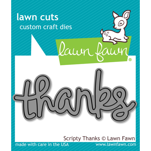 Lawn Fawn Cuts Scripty Thanks Dies LF690 