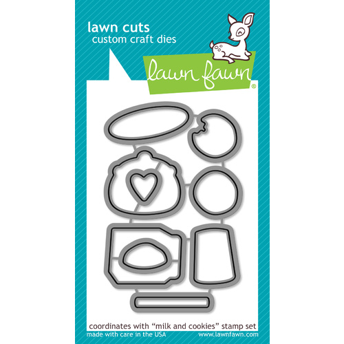 Lawn Fawn Cuts Milk and Cookies Dies LF726 