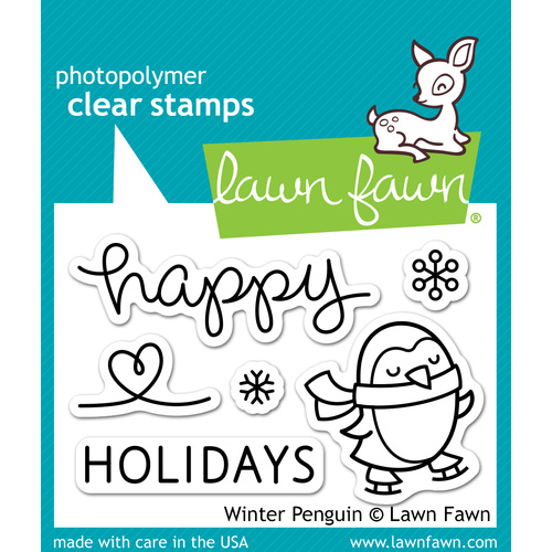 Lawn Fawn Stamps Winter Penguin LF727 
