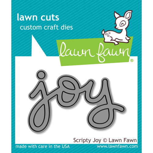 Lawn Fawn Cuts Scripty Joy Dies LF774 