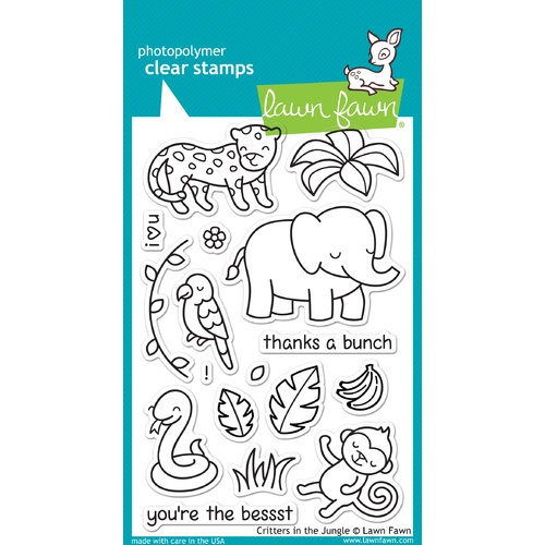 Lawn Fawn Stamps Critters in the Jungle LF803 