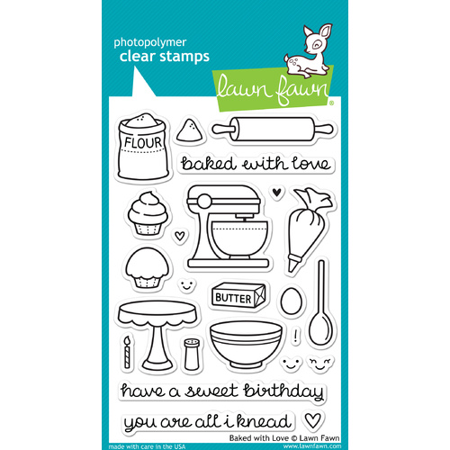 Lawn Fawn Stamps Baked with Love LF805 