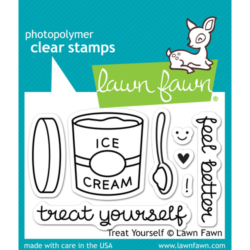 Lawn Fawn Stamps Treat Yourself LF897 