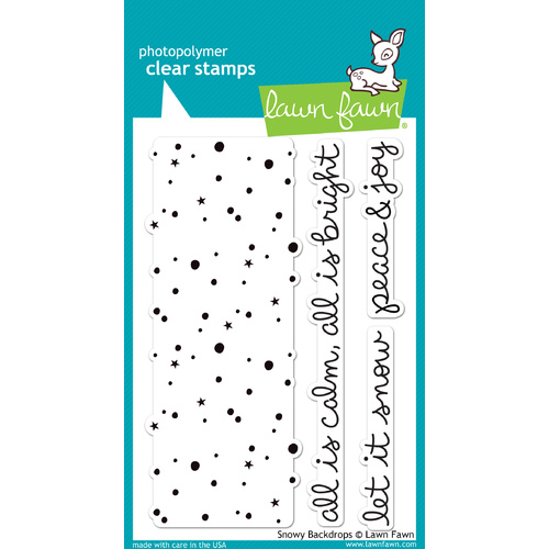 Lawn Fawn Stamps Snowy Backdrops LF980 
