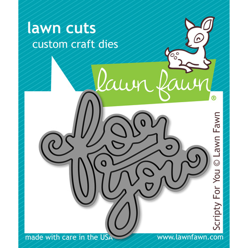 Lawn Fawn Cuts Scripty For You Die LF990 