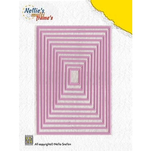 Nellie's Multi Frames Dies Straight Rectangle MFD058 