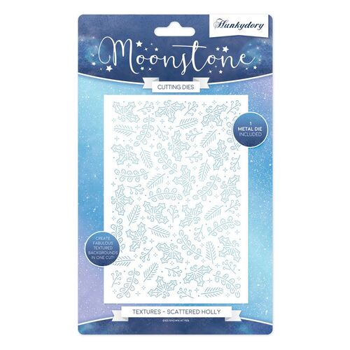 Hunkydory Moonstone Dies Textures - Scattered Holly