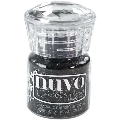 Nuvo Embossing Powder Glitter Noir