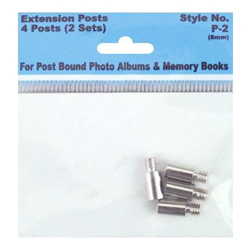 Pack Extension Screw Posts 8mm 4 Posts/Pkg (2 Sets) 