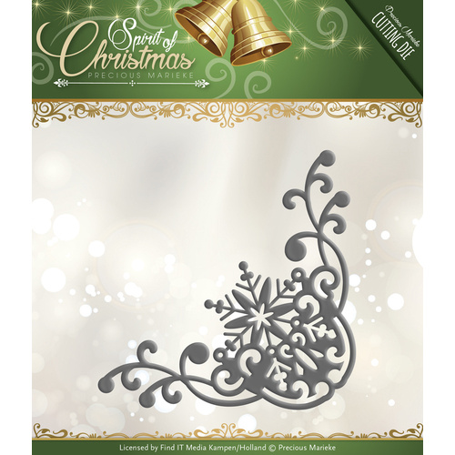 Precious Marieke Spirit of Christmas Cutting Die -  Snowflake Corner