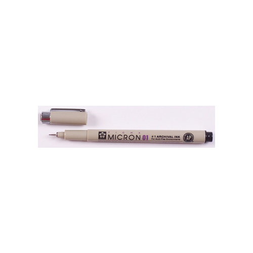 Sakura Pigma Pen 01 / .25mm Black 