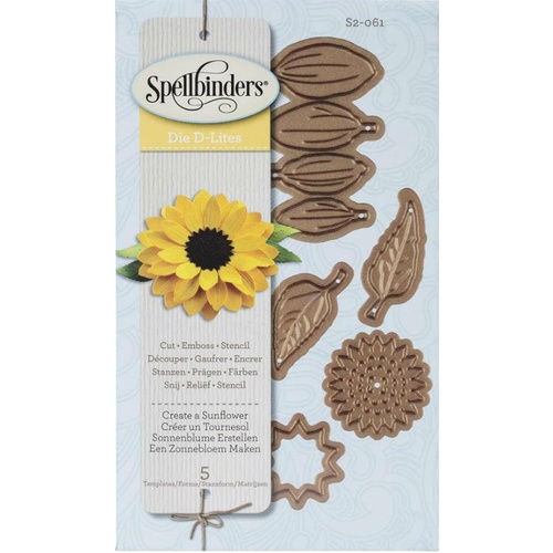 Spellbinders Shapeabilities Die DLites Create A Sunflower S2-061 