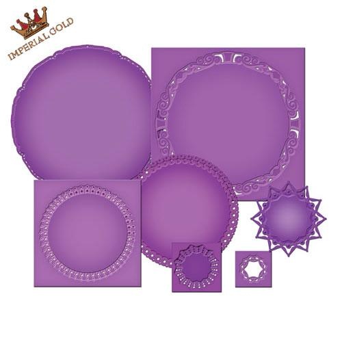 Spellbinders Nestabilities Imperial Gold Majestic Elements Gold Circles One S4-390 