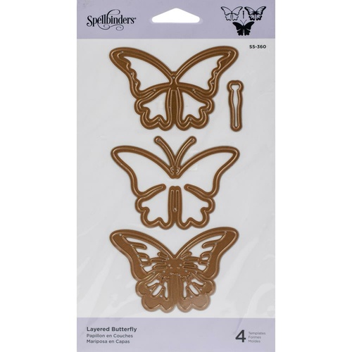 Download Spellbinders Shapeabilities Dies Layered Butterfly S5-360