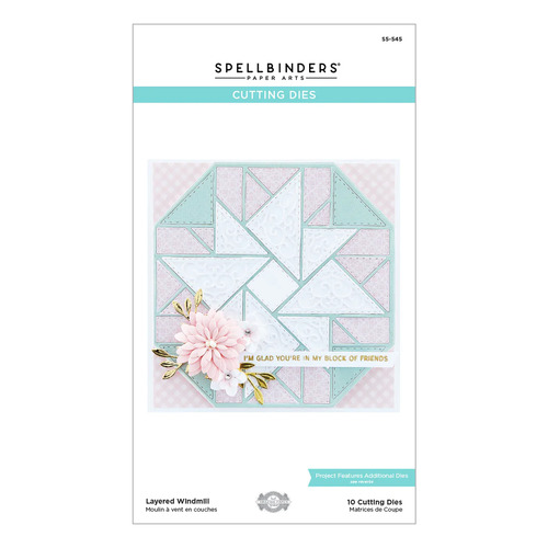 Spellbinders Die Layered Windmill Etched Dies S5-545