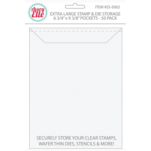 Buy the Avery Elle Extra Large Stamp & Die Storage Pockets 50/Pkg 10.75 x  6.75 inch online at Scrap Dragon. All orders ships next business day. Free  AUS delivery over $75.