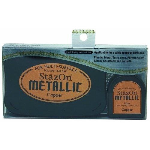 StazOn Ink Pad Metallic Ink Kit Copper