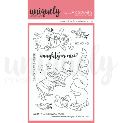 Uniquely Creative Naughty or Nice Stamp