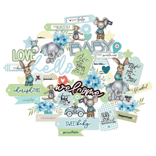 Uniquely Creative Die Cuts Hey Baby Boy Creative Cuts