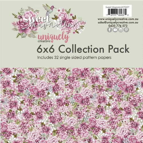 Uniquely Creative 6x6 Cardstock 210gsm Sweet Magnolia