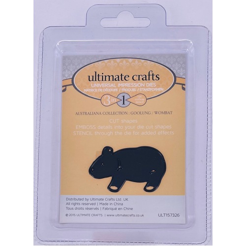 Ultimate Crafts Dies Australiana Goolung Wombat 