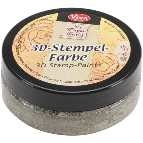 Viva Decor 3D Stamp Paint 50ml Silver Gold Metallic