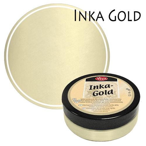 Viva Decor Inka Gold Metal Gloss Paint 62.5gm Old Silver